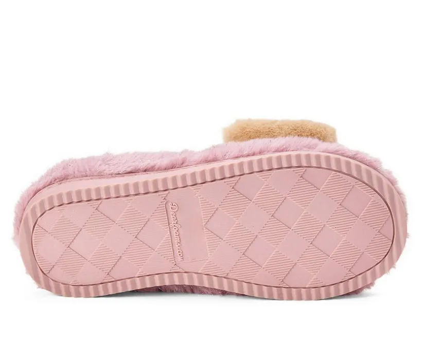 Dearfoams Women's Rosie Furry Icon Slippers