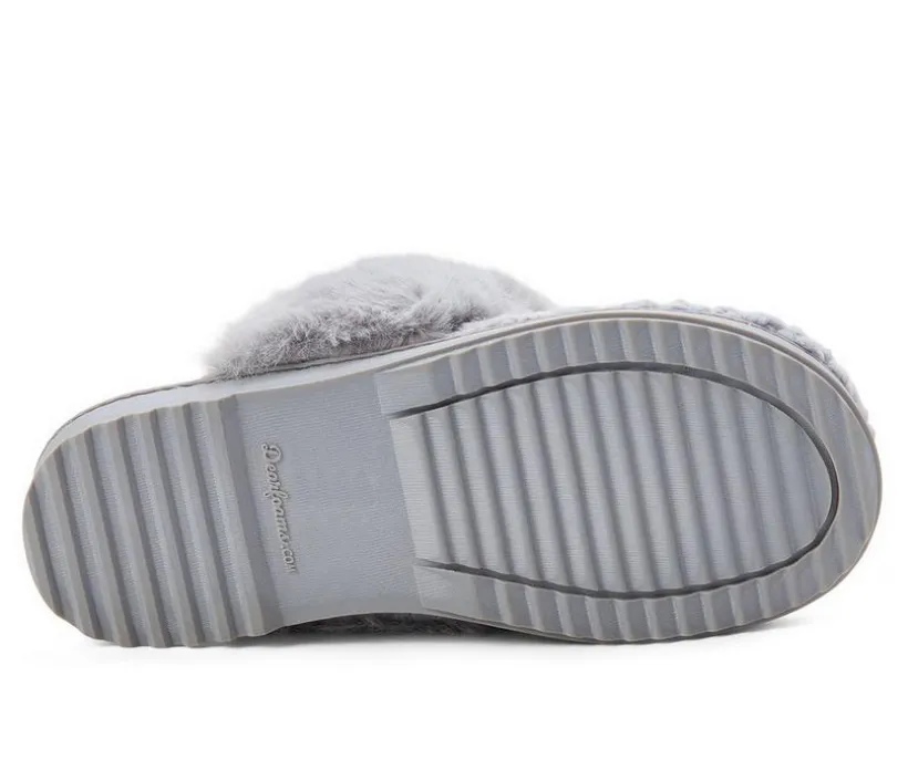 Dearfoams Woomen's Courtney Knit Scuff Slippers