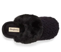 Dearfoams Woomen's Courtney Knit Scuff Slippers