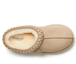 Fireside by Dearfoams Greta Genuine Shearling Clog Slippers