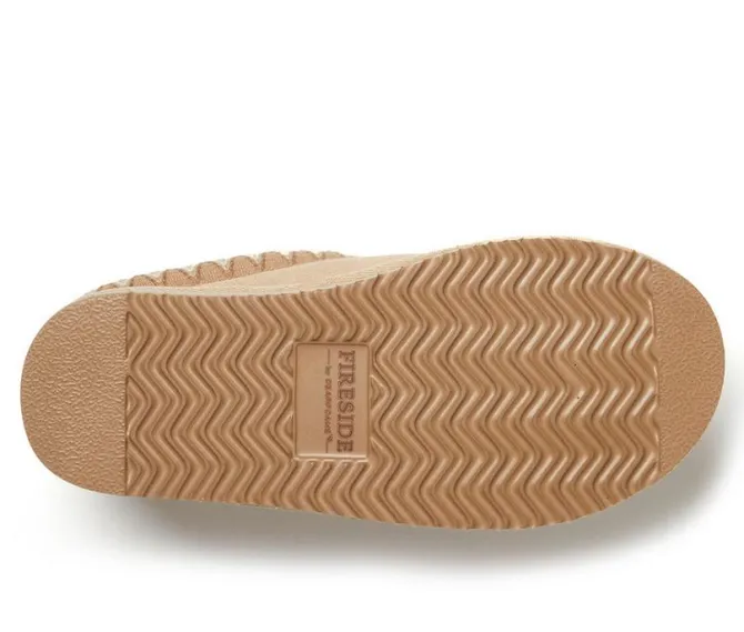 Fireside by Dearfoams Greta Genuine Shearling Clog Slippers