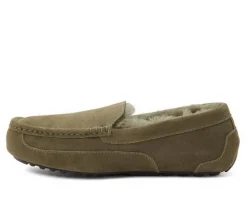 Fireside by Dearfoams Men's Melbourne Genuine Shearling Moccasin Slippers