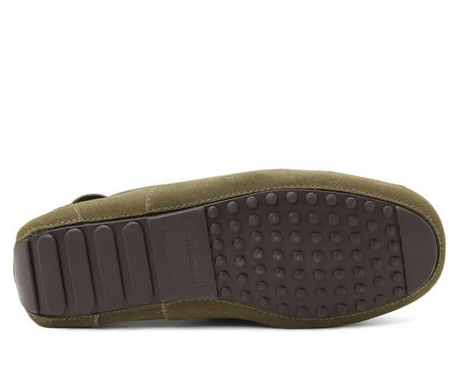 Fireside by Dearfoams Men's Melbourne Genuine Shearling Moccasin Slippers