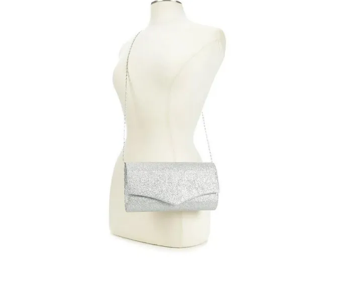 Four Seasons Handbags Glitter Envelope Clutch