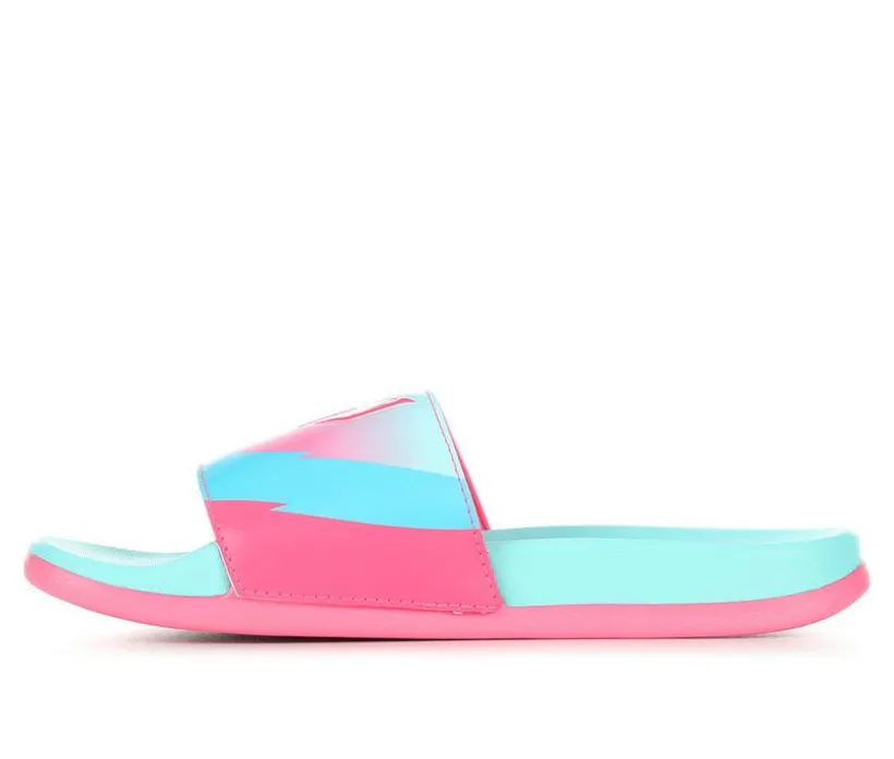Girls' Adidas Little Kid & Big Kid Adilette Comfort Messi Sport Slides