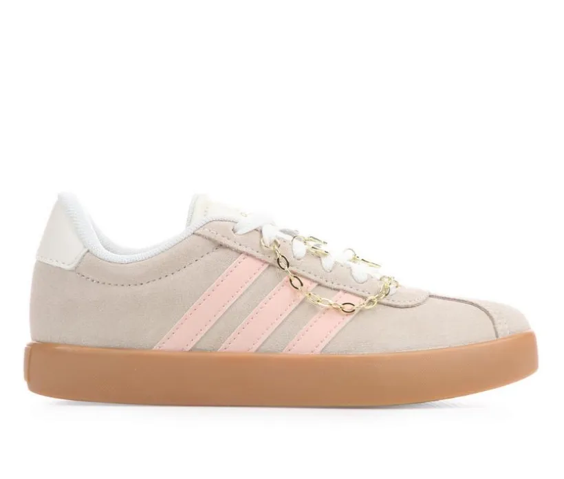 Girls' Adidas Little Kid & Big Kid VL Court 3.0 Suede Sneakers