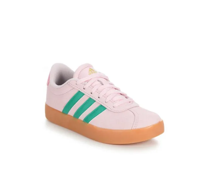 Girls' Adidas Little Kid & Big Kid VL Court 3.0 Suede Sneakers