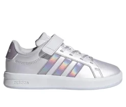 Girls' Adidas Little Kid Grand Court 3.0 El C Sneakers