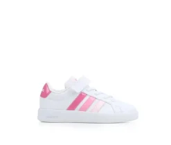 Girls' Adidas Little Kid Grand Court 3.0 El C Sneakers