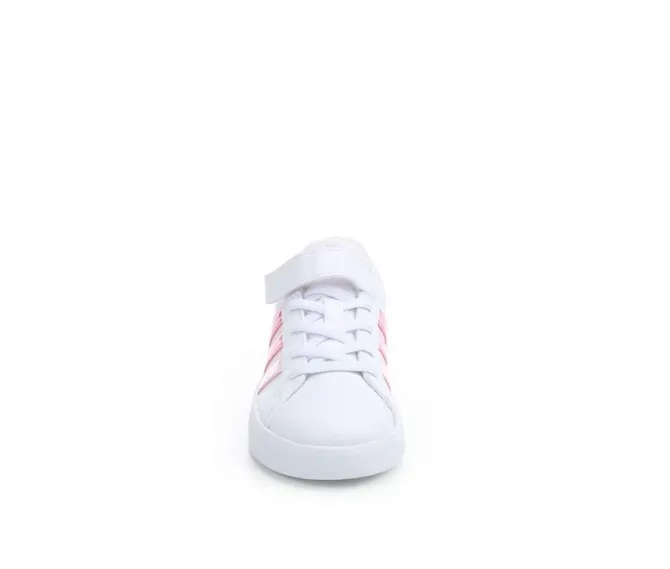 Girls' Adidas Little Kid Grand Court 3.0 El C Sneakers