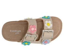 Girls' Bebe Little Kid Bloom Footbed Sandals