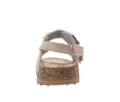 Girls' Bebe Toddler Poppy Footbed Sandals