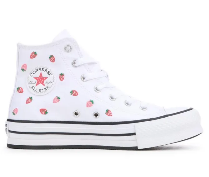 Girls' Converse Big Kid Chuck Taylor Lift Strawberry High-Top Sneakers