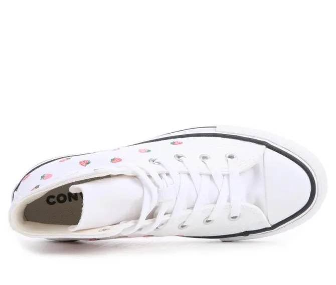 Girls' Converse Big Kid Chuck Taylor Lift Strawberry High-Top Sneakers