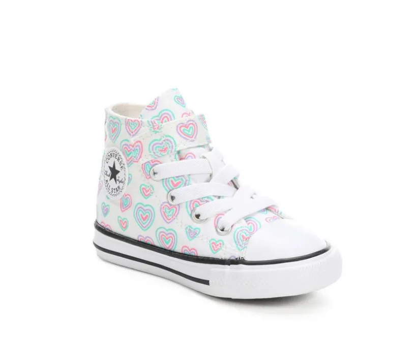 Girls' Converse Infant & Toddler Chuck Taylor All Star Mid Hearts Sneakers