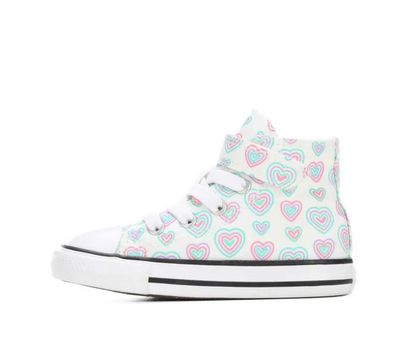 Girls' Converse Infant & Toddler Chuck Taylor All Star Mid Hearts Sneakers