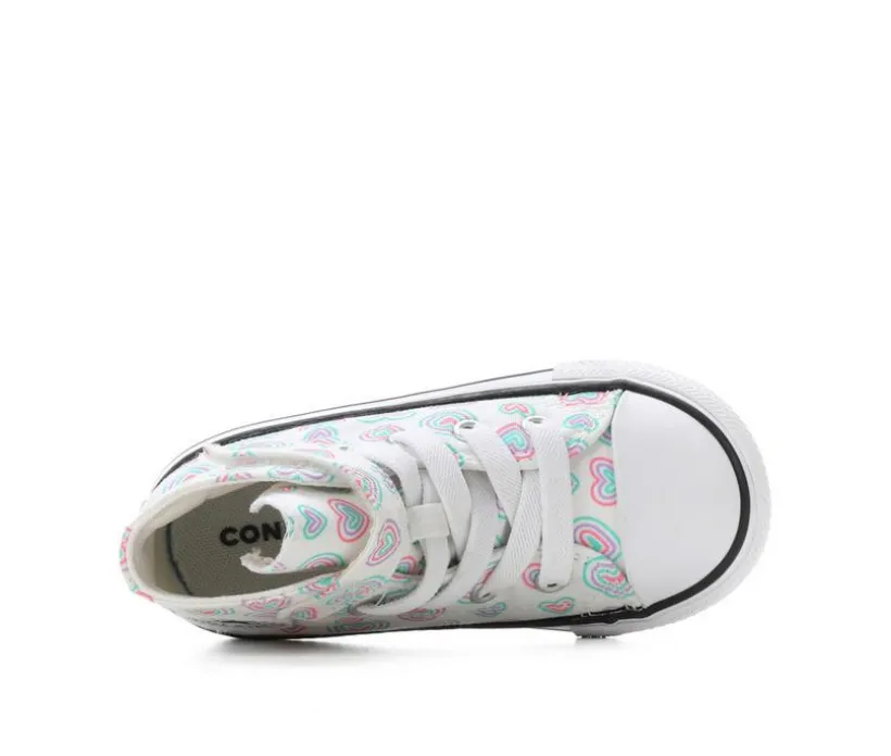 Girls' Converse Infant & Toddler Chuck Taylor All Star Mid Hearts Sneakers