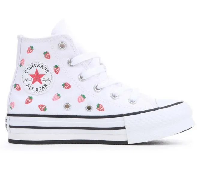 Girls' Converse Little Kid Chuck Taylor Lift Strawberry High-Top Sneakers