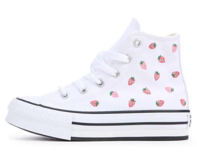 Girls' Converse Little Kid Chuck Taylor Lift Strawberry High-Top Sneakers
