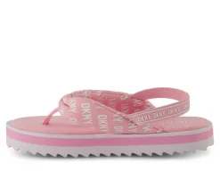 Girls' DKNY Little Kid & Big Kid Nia Logo Wedge Sandals