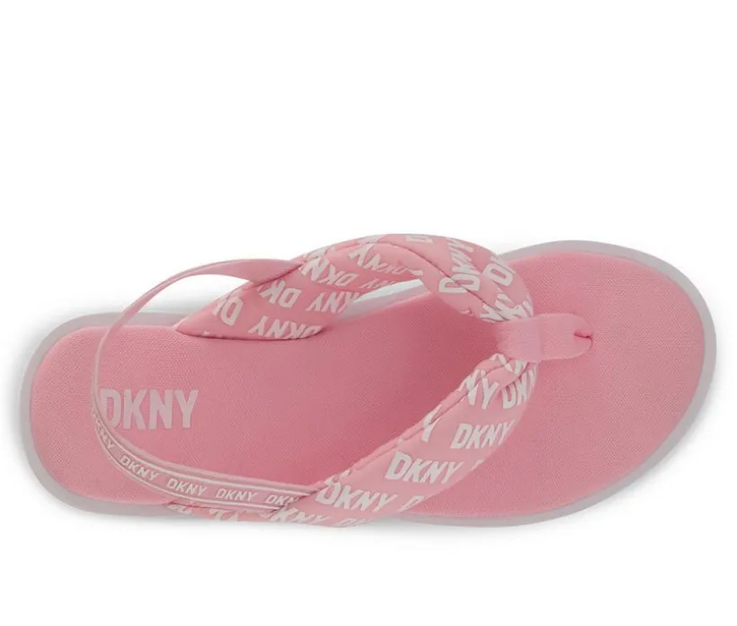 Girls' DKNY Little Kid & Big Kid Nia Logo Wedge Sandals