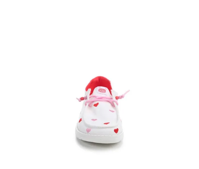 Girls' HEYDUDE Wendy Embroidered Hearts