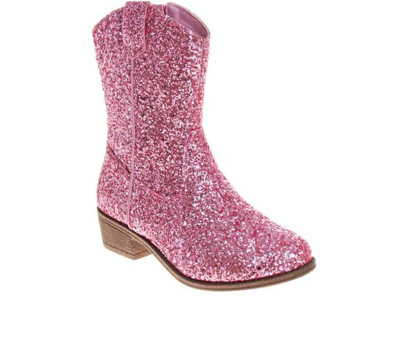 Girls' Kensie Girl Little & Big Kid Morgan Glitter Western Boots
