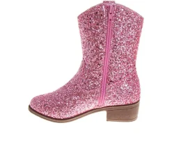 Girls' Kensie Girl Little & Big Kid Morgan Glitter Western Boots