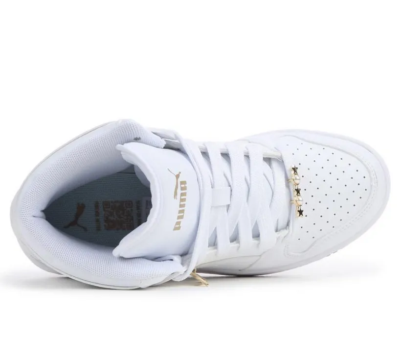 Girls' Puma Big Kid Rebound Layup Bling High Top Sneakers