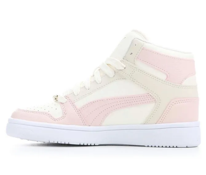 Girls' Puma Big Kid Rebound Layup Bling High Top Sneakers