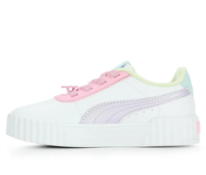 Girls' Puma Little Kid Carina 3.0 Block Party Sneakers