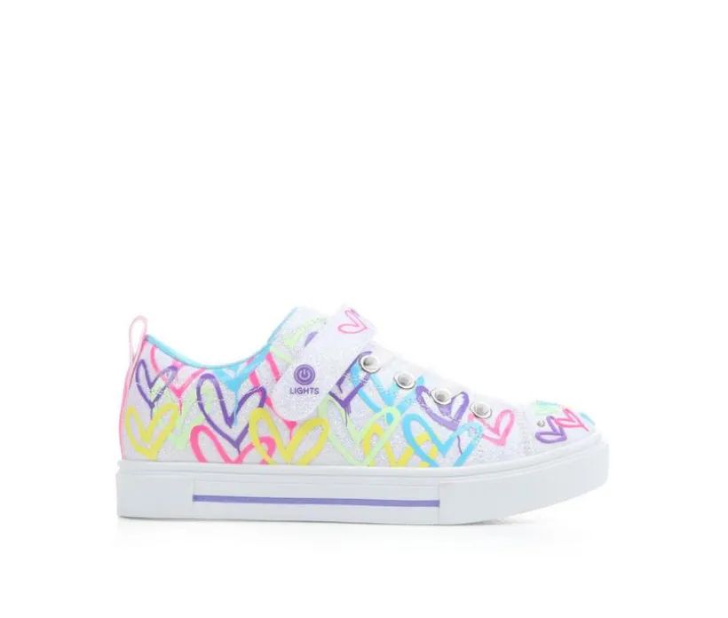 Girls' Skechers Little Kid & Big Kid Twinkle Sparks Gold Sneakers
