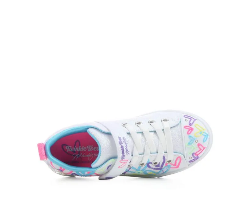 Girls' Skechers Little Kid & Big Kid Twinkle Sparks Gold Sneakers