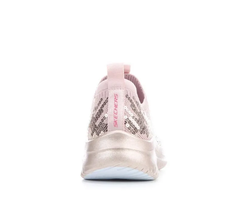 Girls' Skechers Little Kid & Big Kid Ultra Flex 3 Sequin Casual Sneakers