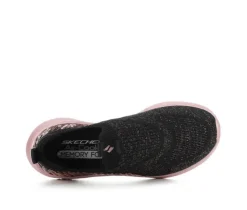 Girls' Skechers Little Kid & Big Kid Ultra Flex 3 Sequin Casual Sneakers