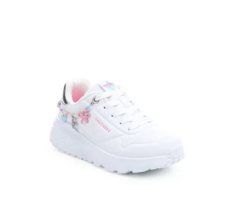 Girls' Skechers Street Little Kid & Big Kid Uno Lite Charm Sneakers