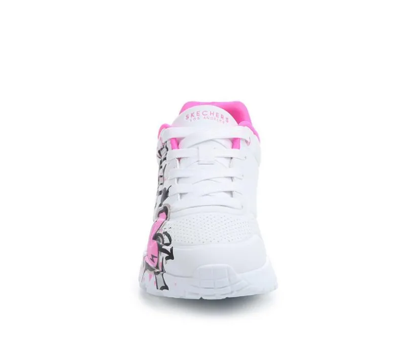 Girls' Skechers Street Little Kid & Big Kid Uno Lite Graffiti Sneakers