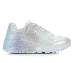 Girls' Skechers Street Little Kid & Big Kid Uno Lite Metallic Shimmers Sneakers