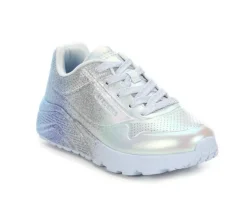Girls' Skechers Street Little Kid & Big Kid Uno Lite Metallic Shimmers Sneakers