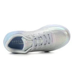 Girls' Skechers Street Little Kid & Big Kid Uno Lite Metallic Shimmers Sneakers