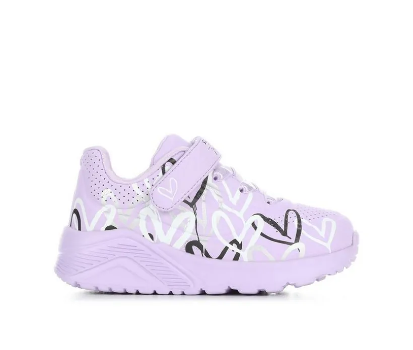 Girls' Skechers Street Toddler Uno Lite Heart Sneakers