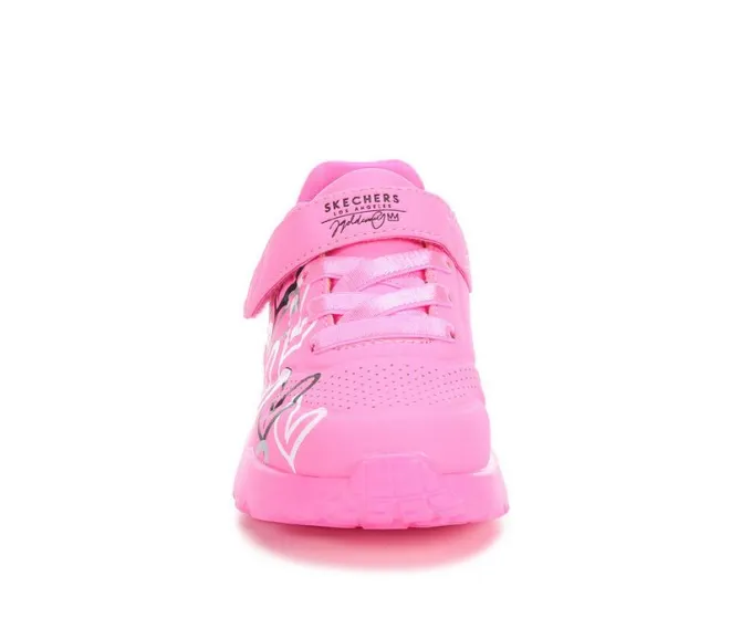 Girls' Skechers Street Toddler Uno Lite Heart Sneakers