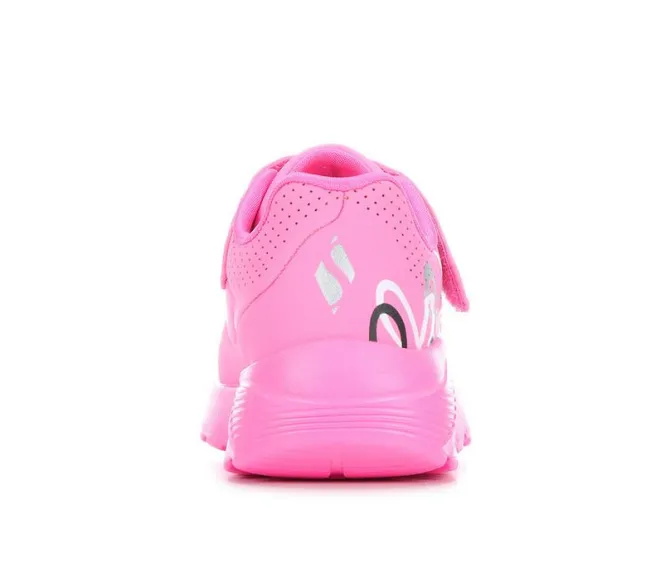 Girls' Skechers Street Toddler Uno Lite Heart Sneakers