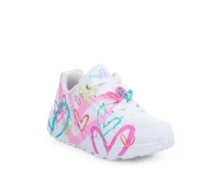 Girls' Skechers Street Uno Lite Flutter Heart Shoes