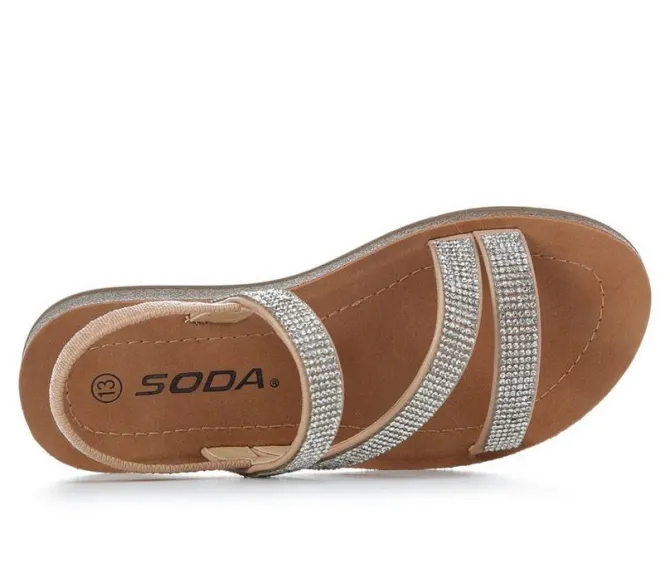 Girls' Soda Little Kid & Big Kid Umbel Flat Sandals