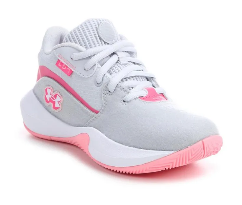 Girls' Under Armour Little Kid Lockdown 7 Patches Basketball Shoes