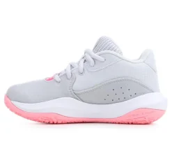 Girls' Under Armour Little Kid Lockdown 7 Patches Basketball Shoes