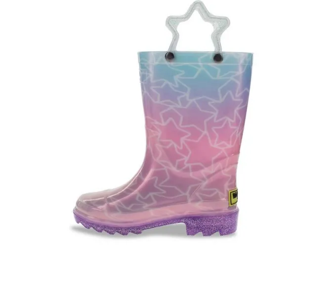Girls' Western Chief Little Kid Glitter Star Lighted Rain Boots