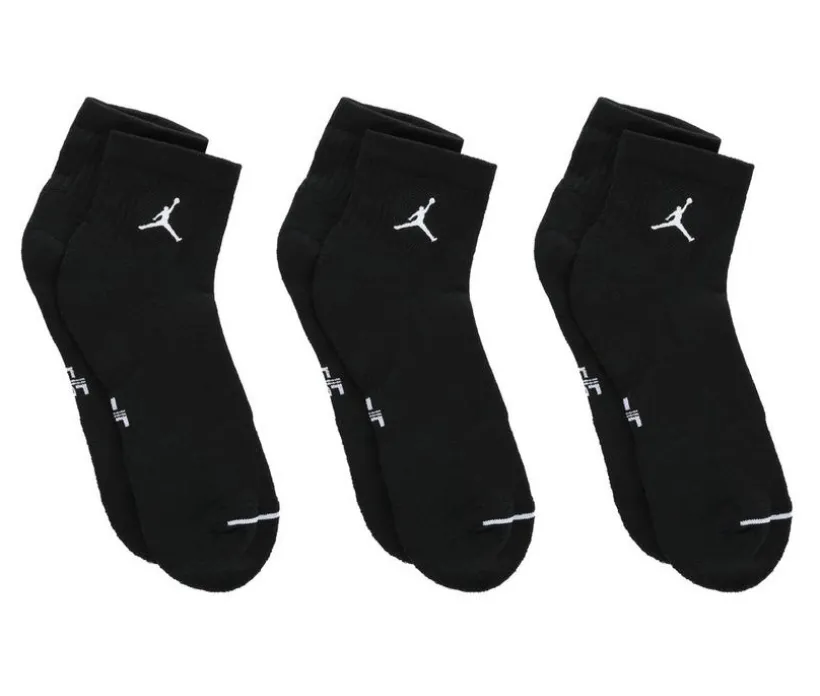 Jordan Everyday Cushioned Jumpman Quarter Socks (3-Pack)