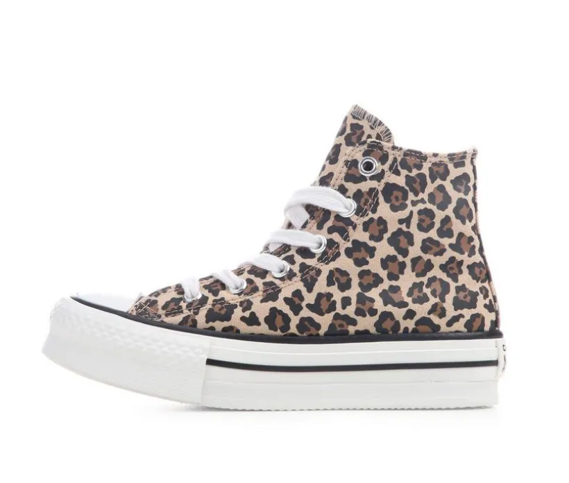 Kids' Converse Little Kid Chuck Taylor Lift Cheetah Sneakers